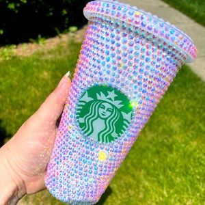 Fully bedazzled Starbucks cold cup